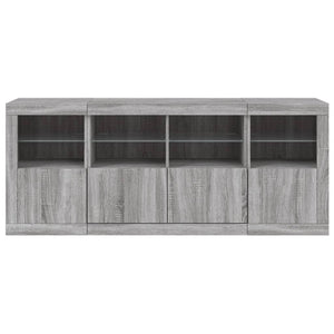 Μπουφές με LED Γκρι Sonoma 163 x 37 x 67 εκ. - Pakobazaar