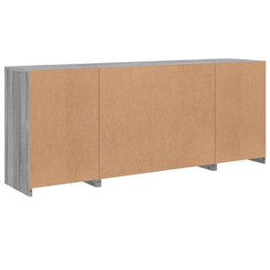 Μπουφές με LED Γκρι Sonoma 163 x 37 x 67 εκ. - Pakobazaar