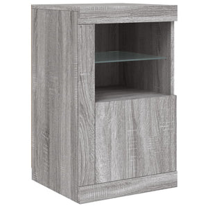 Μπουφές με LED Γκρι Sonoma 163 x 37 x 67 εκ. - Pakobazaar