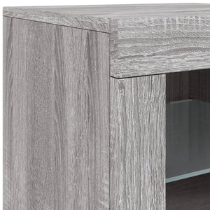 Μπουφές με LED Γκρι Sonoma 163 x 37 x 67 εκ. - Pakobazaar
