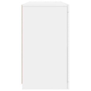 Μπουφές με Φώτα LED Λευκός 123 x 37 x 67 εκ.