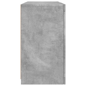 Ντουλάπι με LED Γκρι Σκυροδέματος 123 x 37 x 67 εκ.