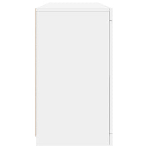 Μπουφές με Φώτα LED Λευκός 142,5 x 37 x 67 εκ.