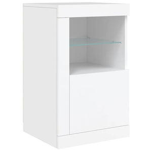 Μπουφές με Φώτα LED Λευκός 142,5 x 37 x 67 εκ.
