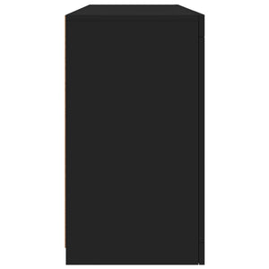 Μπουφές με LED Μαύρος 142,5x37x67 εκ.