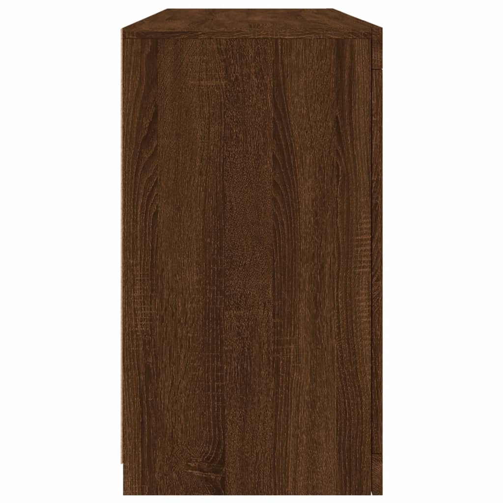Ντουλάπι με LED Καφέ Δρυς 142,5x37x67 εκ. - Pakobazaar
