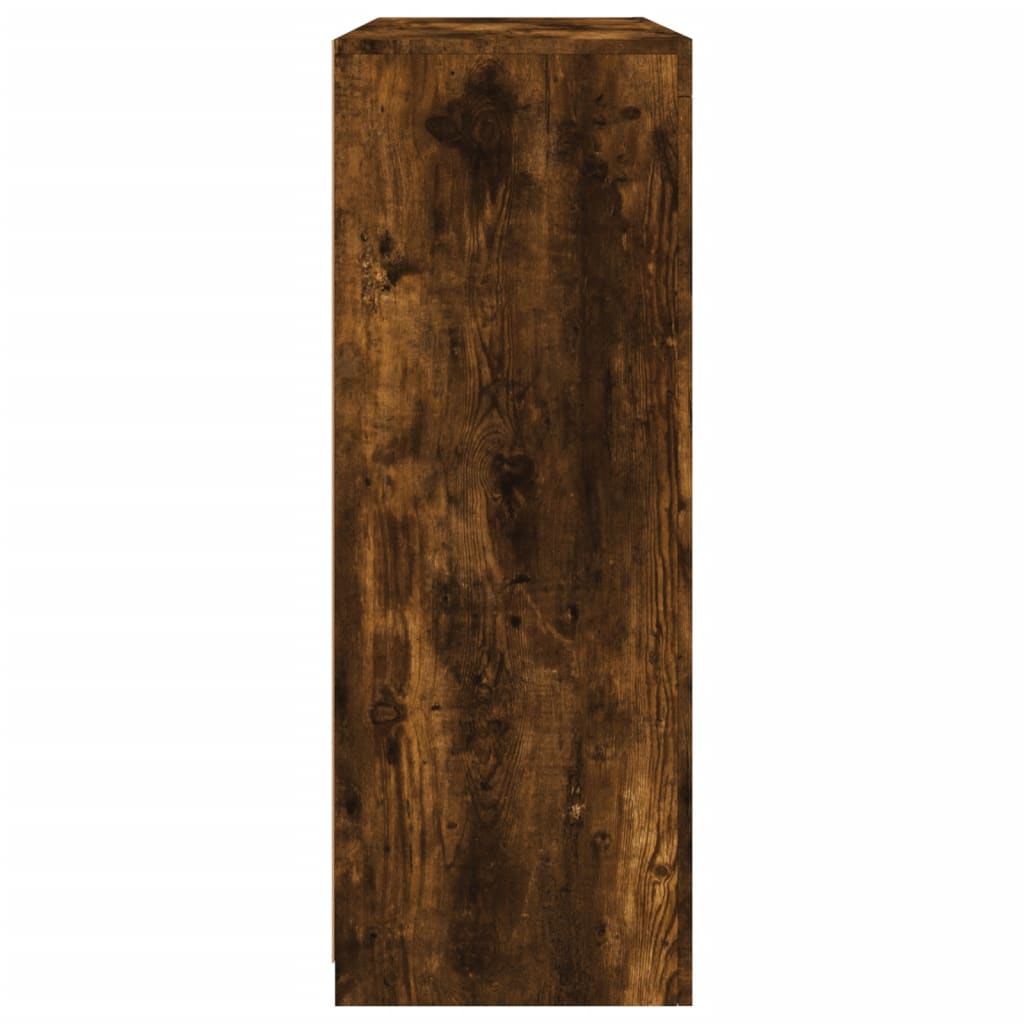 Ντουλάπια με Φώτα LED 3 τεμ. Καπνιστή Δρυς Επεξεργασμένο Ξύλο