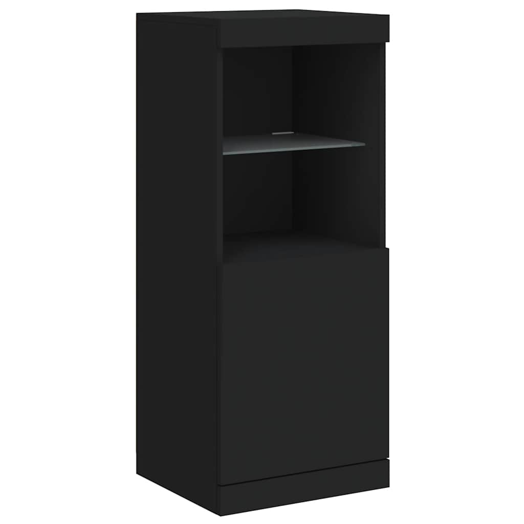 Μπουφές με Φώτα LED Μαύρος 162 x 37 x 100 εκ.