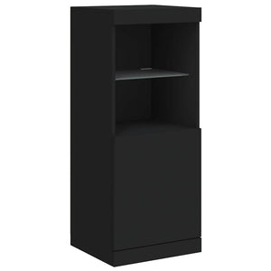 Μπουφές με Φώτα LED Μαύρος 162 x 37 x 100 εκ.