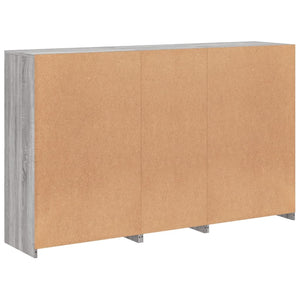 Μπουφές με Φώτα LED Γκρι Sonoma 162 x 37 x 100 εκ.