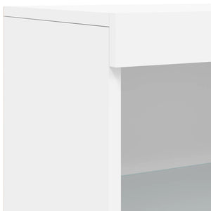 Μπουφές με Φώτα LED Λευκός 181,5 x 37 x 100 εκ.