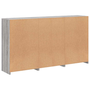 Μπουφές με Φώτα LED Γκρι Sonoma 181,5 x 37 x 100 εκ.