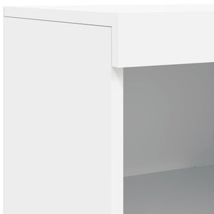 Μπουφές με Φώτα LED Λευκός 283 x 37 x 100 εκ.