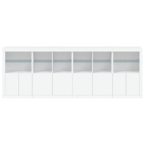 Μπουφές με Φώτα LED Λευκός 283 x 37 x 100 εκ.