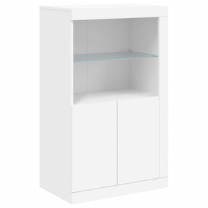 Μπουφές με Φώτα LED Λευκός 283 x 37 x 100 εκ.
