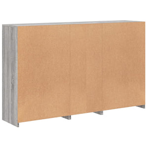 Μπουφές με Φώτα LED Γκρι Sonoma 162 x 37 x 100 εκ.