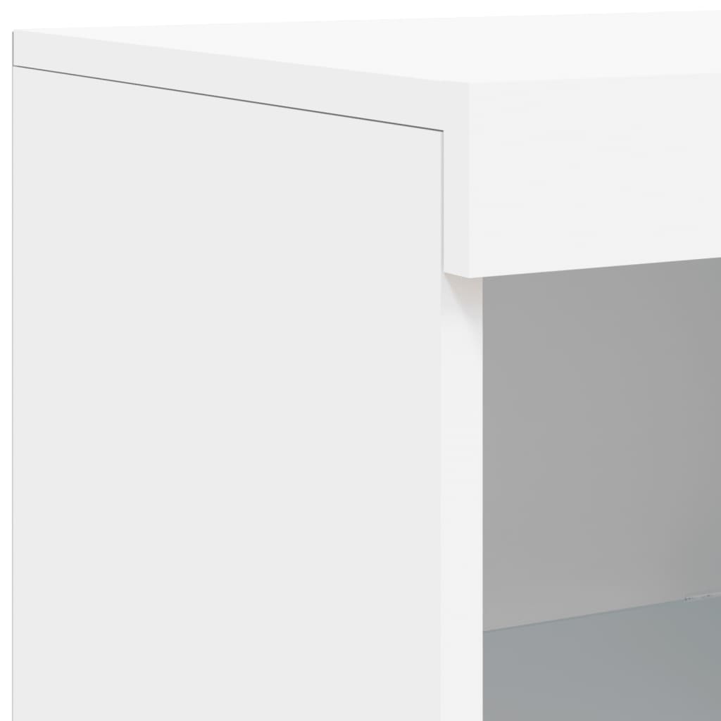 Μπουφές με Φώτα LED Λευκός 181,5 x 37 x 100 εκ.