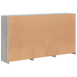 Μπουφές με Φώτα LED Γκρι Sonoma 181,5 x 37 x 100 εκ.