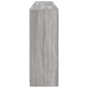 Μπουφές με Φώτα LED Γκρι Sonoma 202 x 37 x 100 εκ.