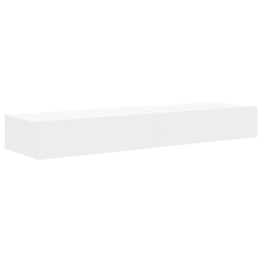 Έπιπλα Τηλεόρασης με LED 2 τεμ. Λευκά 60 x 35 x 15,5 εκ. - Pakobazaar