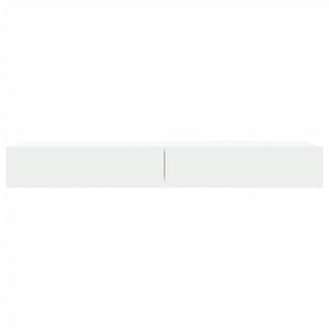 Έπιπλα Τηλεόρασης με LED 2 τεμ. Λευκά 60 x 35 x 15,5 εκ. - Pakobazaar