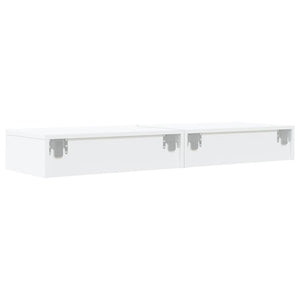 Έπιπλα Τηλεόρασης με LED 2 τεμ. Λευκά 60 x 35 x 15,5 εκ. - Pakobazaar