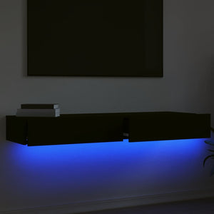 Έπιπλα Τηλεόρασης με LED 2 τεμ. Μαύρο 60 x 35 x 15,5 εκ. - Pakobazaar