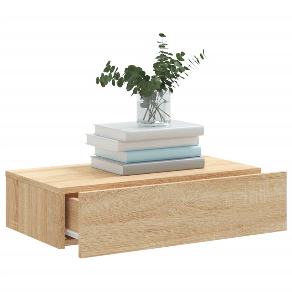 Έπιπλο Τηλεόρασης με LED Sonoma Δρυς 60x35x15,5 εκ. - Pakobazaar