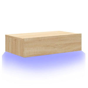 Έπιπλο Τηλεόρασης με LED Sonoma Δρυς 60x35x15,5 εκ. - Pakobazaar