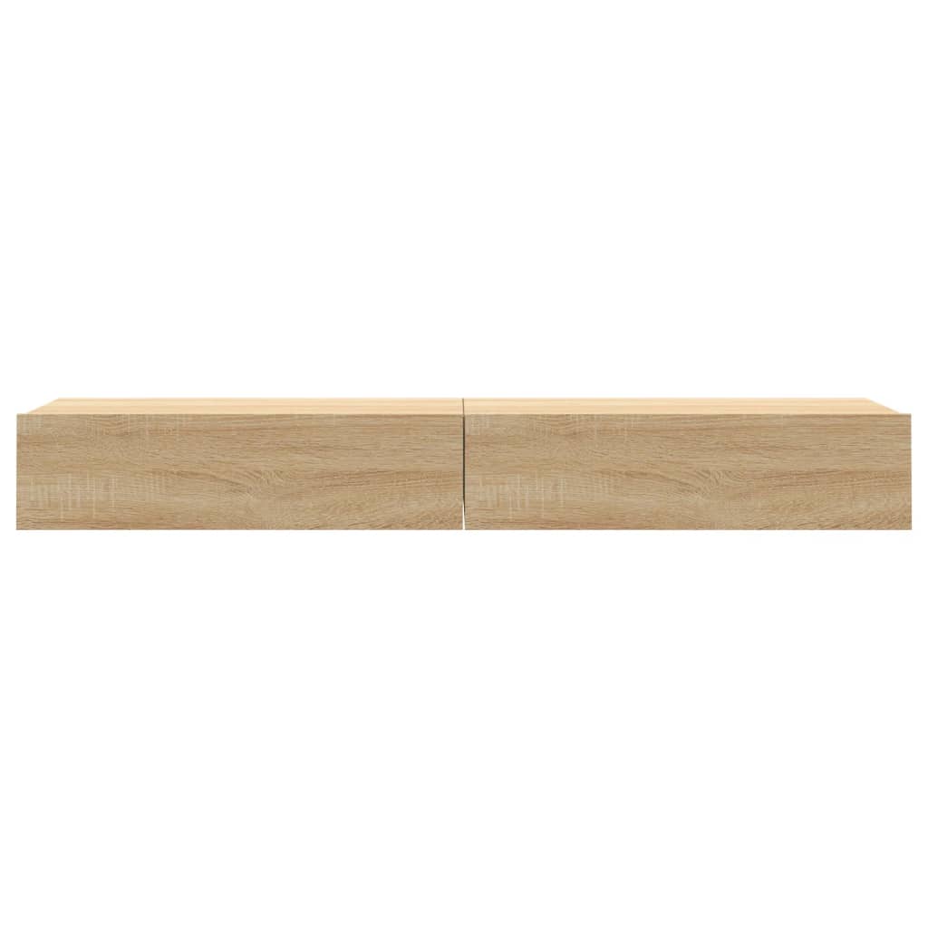 Έπιπλα Τηλεόρασης με LED 2 τεμ. Sonoma Δρυς 60x35x15,5 εκ. - Pakobazaar