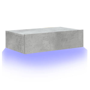 Έπιπλο Τηλεόρασης με LED Γκρι Σκυροδέματος 60x35x15,5 εκ. - Pakobazaar