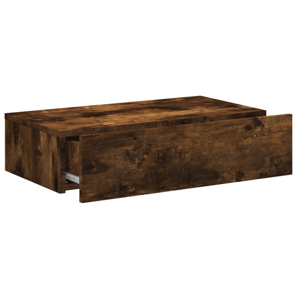 Έπιπλο Τηλεόρασης με LED Καπνιστή Δρυς 60x35x15,5 εκ. - Pakobazaar