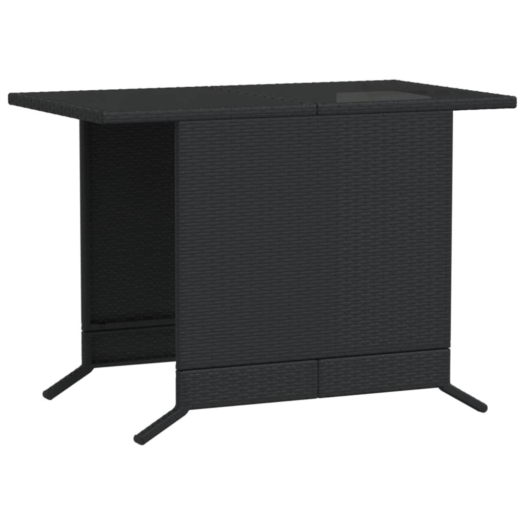 Σετ Επίπλων Bistro 3 τεμ. Μαύρο Συνθετ. Ρατάν με Μαξιλάρια