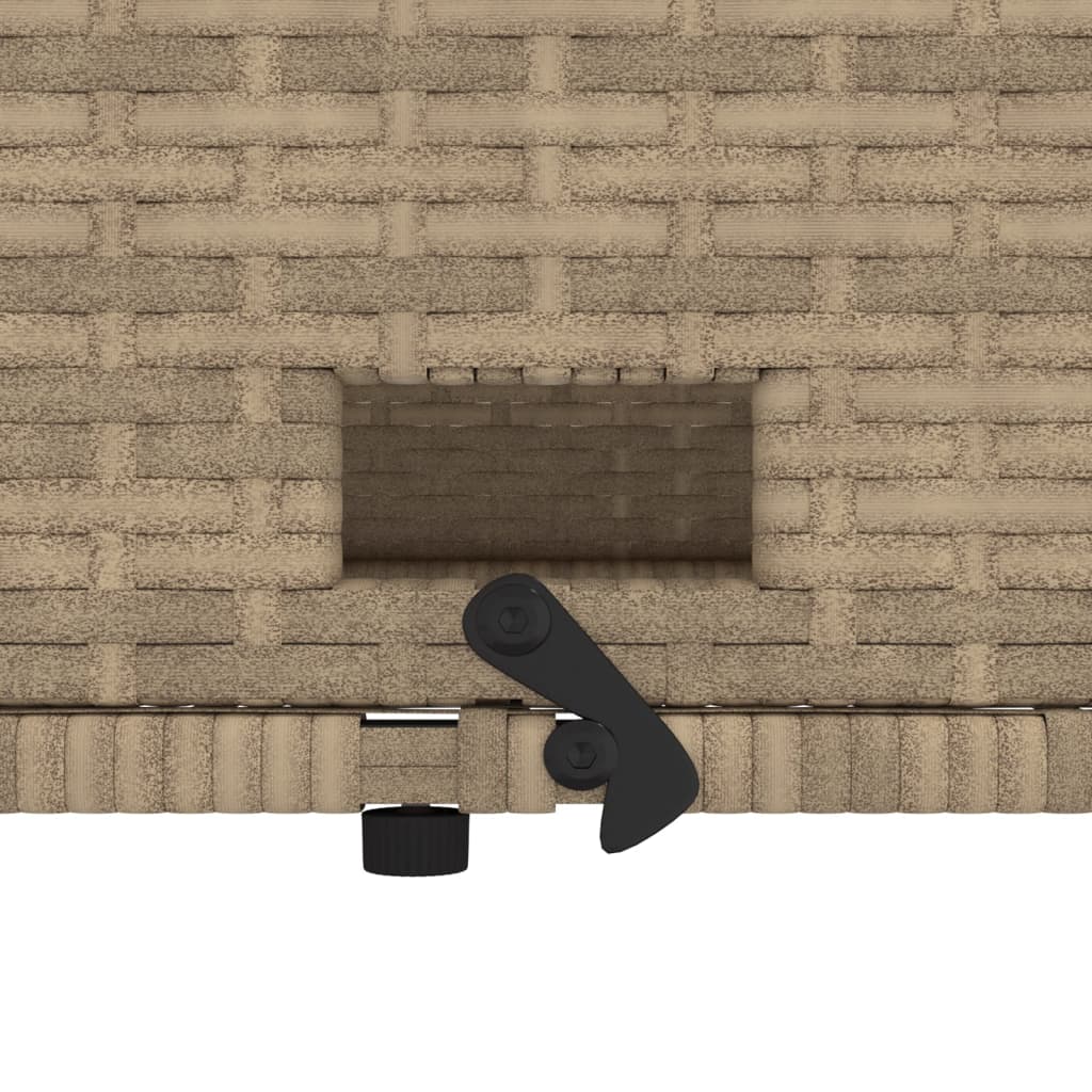 Καναπές Κήπου Διθέσιος Μπεζ από Συνθετικό Ρατάν με Μαξιλάρια