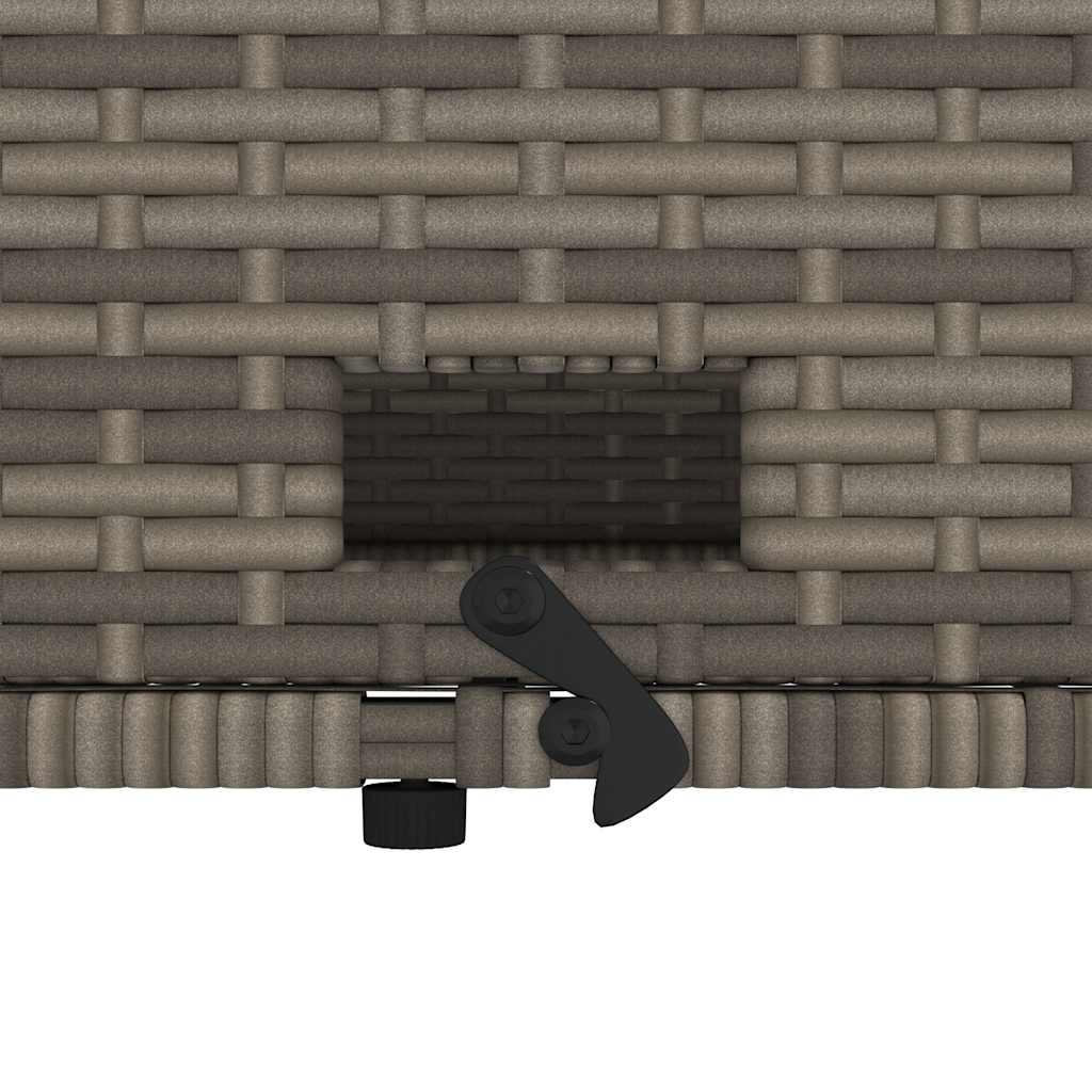 Καναπές Κήπου Διθέσιος Γκρι Συνθετικό Ρατάν/Ακακία + Μαξιλάρια