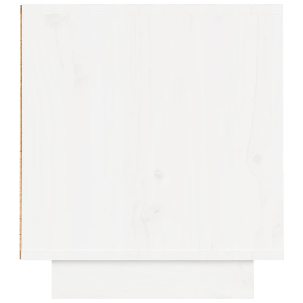 Έπιπλο Τηλεόρασης Λευκό 140 x 35 x 40 εκ. από Μασίφ Ξύλο Πεύκου - Pakobazaar