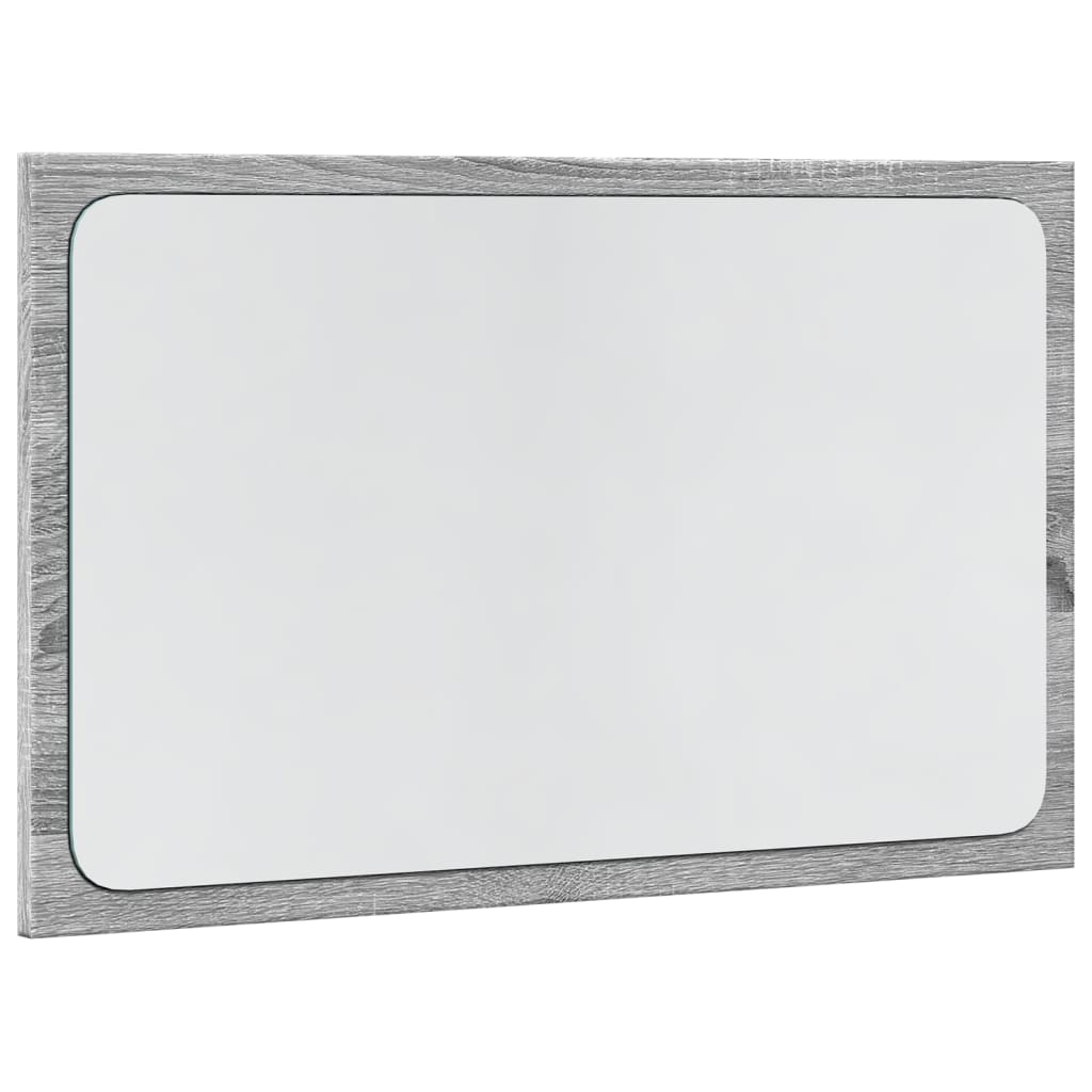 Καθρέφτης Μπάνιου Γκρι Sonoma 60x8,5x38 εκ. Επεξεργασμένο Ξύλο - Pakobazaar