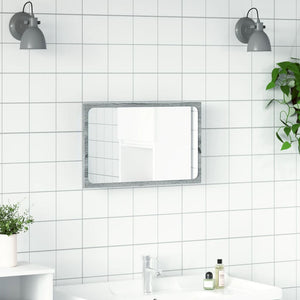 Καθρέφτης Μπάνιου Γκρι Sonoma 60x8,5x38 εκ. Επεξεργασμένο Ξύλο - Pakobazaar