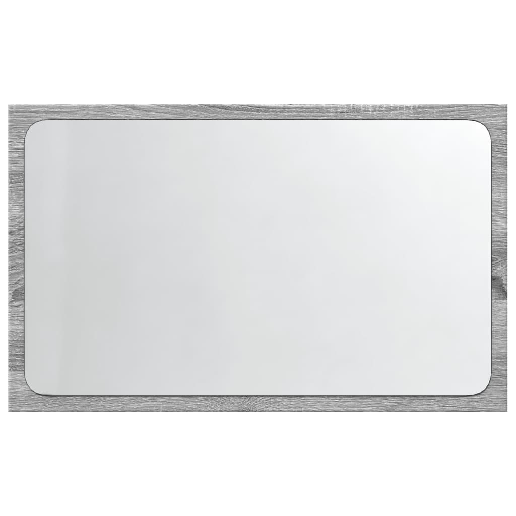 Καθρέφτης Μπάνιου Γκρι Sonoma 60x8,5x38 εκ. Επεξεργασμένο Ξύλο - Pakobazaar