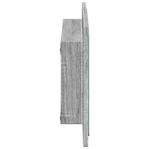 Καθρέφτης Μπάνιου Γκρι Sonoma 60x8,5x38 εκ. Επεξεργασμένο Ξύλο - Pakobazaar