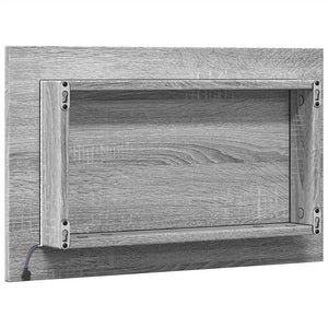 Καθρέφτης Μπάνιου Γκρι Sonoma 60x8,5x38 εκ. Επεξεργασμένο Ξύλο - Pakobazaar
