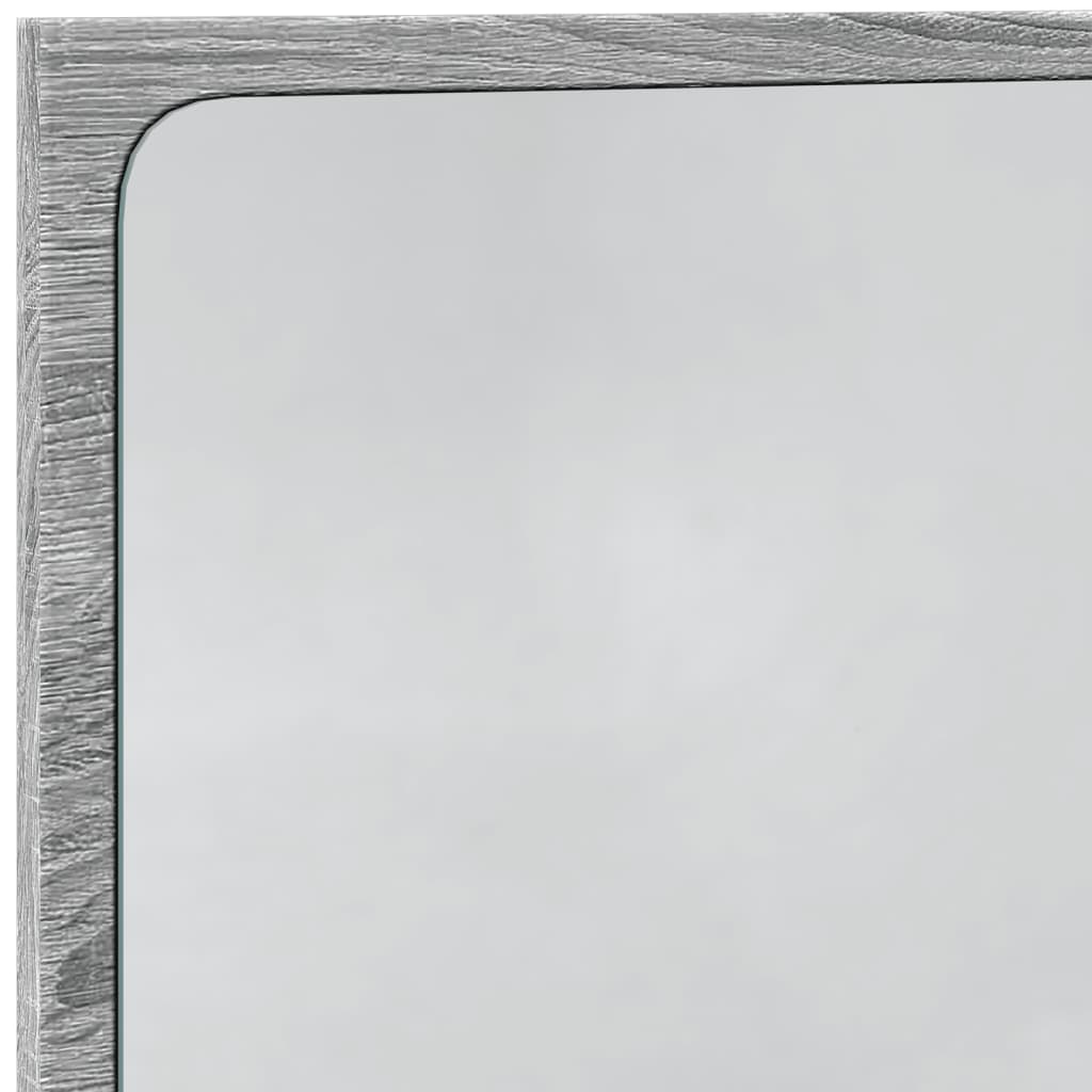 Καθρέφτης Μπάνιου Γκρι Sonoma 60x8,5x38 εκ. Επεξεργασμένο Ξύλο - Pakobazaar