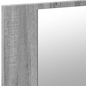 Ντουλάπι Μπάνιου Καθρέφτη/Φως LED Γκρι Sonoma 80x12x45εκ Ακρυλ. - Pakobazaar