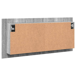 Ντουλάπι Μπάνιου με Καθρέφτη / LED Γκρι Sonoma 100x12x45 εκ. - Pakobazaar