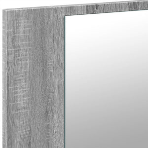 Ντουλάπι Μπάνιου Καθρέφτη LED Γκρι Sonoma 90x12x45εκ. Ακρυλικό