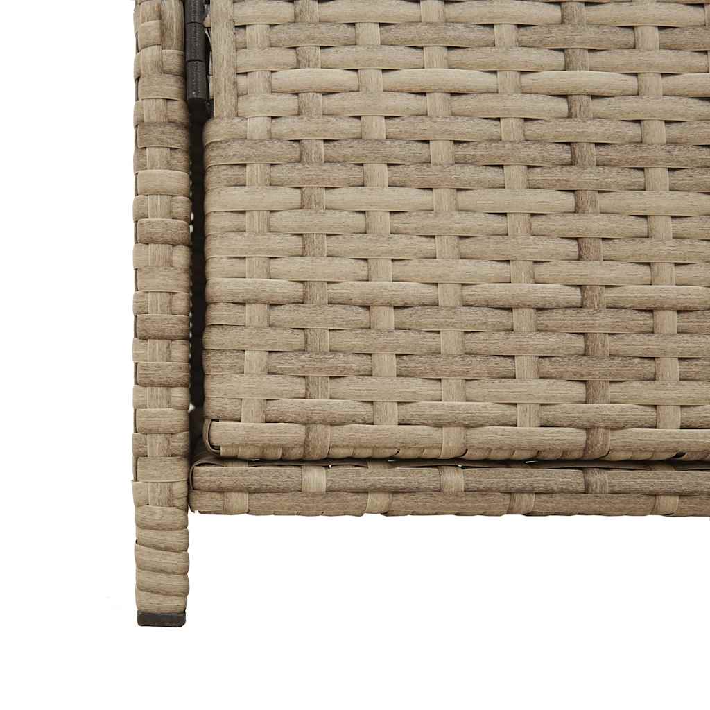 Ντουλάπι Αποθήκευσης Κήπου Beige 83x45x76 εκ. Συνθετικό Ρατάν
