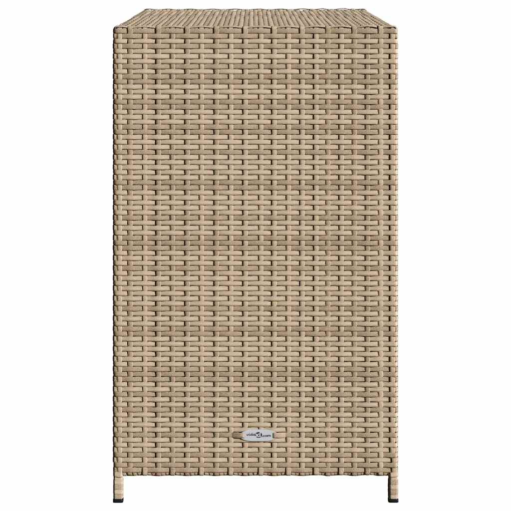 Ντουλάπι Αποθήκευσης Κήπου Beige 83x45x76 εκ. Συνθετικό Ρατάν