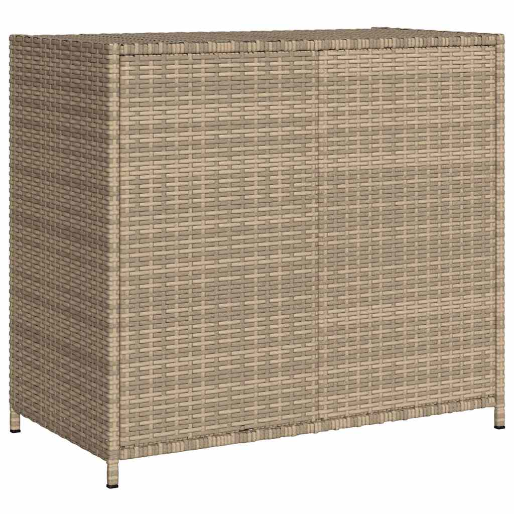 Ντουλάπι Αποθήκευσης Κήπου Beige 83x45x76 εκ. Συνθετικό Ρατάν