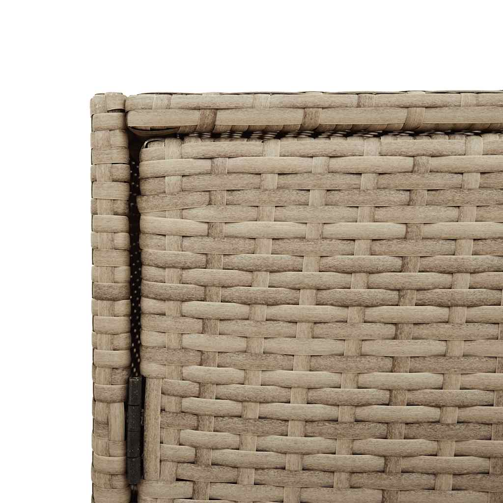 Ντουλάπι Αποθήκευσης Κήπου Beige 83x45x76 εκ. Συνθετικό Ρατάν