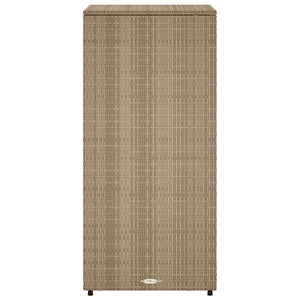Ντουλάπι Αποθήκευσης Κήπου Beige 50x55x115 εκ. Συνθετικό Ρατάν